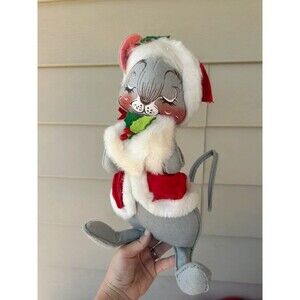 Vintage Annalee Mobilitee Christmas Mouse Doll